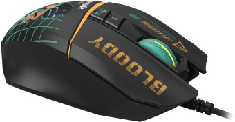 Мышь A4Tech Bloody W63 Max Renegade черный/рисунок оптическая 12000dpi USB (W63 MAX) - купить недорого с доставкой в интернет-магазине