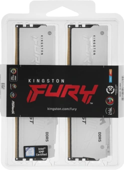 Память DDR5 2x16GB 5600MHz Kingston KF556C40BWAK2-32 Fury Beast RGB RTL Gaming PC5-44800 CL40 DIMM 288-pin 1.25В kit single rank с радиатором Ret - купить недорого с доставкой в интернет-магазине