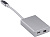 Адаптер Buro BHP miniDisplayPort (f)-USB Type-C (m) 0.1м серебристый