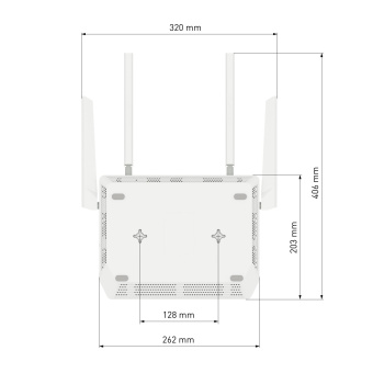 Роутер беспроводной Keenetic Peak (KN-2710) AC2600 10/100/1000BASE-TX/SFP/4g ready - купить недорого с доставкой в интернет-магазине