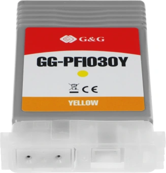 Картридж струйный G&G GG-PFI030Y PFI-030Y желтый (55мл) для Canon imagePrograf TA-20/30 - купить недорого с доставкой в интернет-магазине