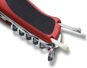 Нож перочинный Victorinox RangerGrip 61 (0.9553.MC) 130мм 11функц. красный/черный карт.коробка - купить недорого с доставкой в интернет-магазине