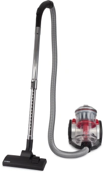 Пылесос Hyundai HYV-C2950 2400Вт серебристый/красный - купить недорого с доставкой в интернет-магазине