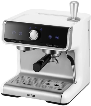 Кофеварка рожковая Kitfort КТ-7170 2900Вт серебристый/черный - купить недорого с доставкой в интернет-магазине