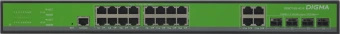 Коммутатор Digma DSW716G-4C-R (L2+) 16x1Гбит/с 4xКомбо(1000BASE-T/SFP) управляемый - купить недорого с доставкой в интернет-магазине