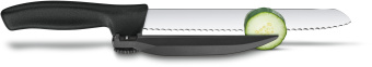 Нож кухонный Victorinox Swissclassic DUX-MESSER (6.8663.21) стальной лезв.210мм черный - купить недорого с доставкой в интернет-магазине