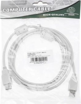 Кабель-удлинитель Ningbo USB A(m) USB A(f) 1.8м (USB2.0-AM/AF-1.8M-MG) феррит.кольца - купить недорого с доставкой в интернет-магазине