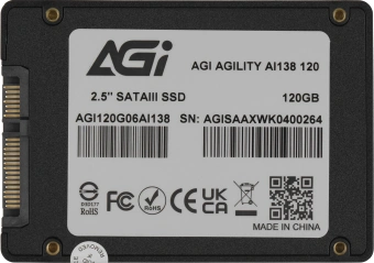 Накопитель SSD AGi SATA-III 120GB AGI120G06AI138 AI138 2.5" - купить недорого с доставкой в интернет-магазине
