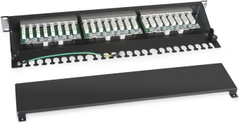 Патч-панель Cabeus PL-24-CAT.6-SH-DUAL 19" 1U 24xRJ45 кат.6 FTP - купить недорого с доставкой в интернет-магазине