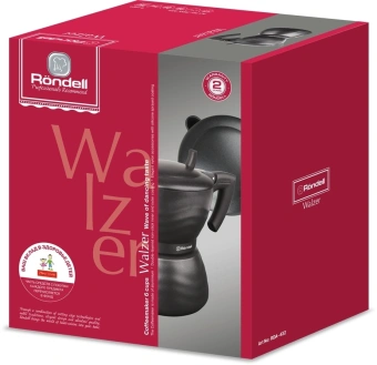 Кофеварка гейзерн. Rondell Walzer RDA-432 0.3л алюминий черный - купить недорого с доставкой в интернет-магазине