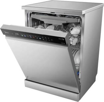 Посудомоечная машина Midea MFD60S460SI серебристый/черный (полноразмерная) инвертор - купить недорого с доставкой в интернет-магазине