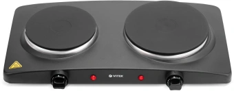 Плита Электрическая Vitek VT-3704 черный (настольная) - купить недорого с доставкой в интернет-магазине