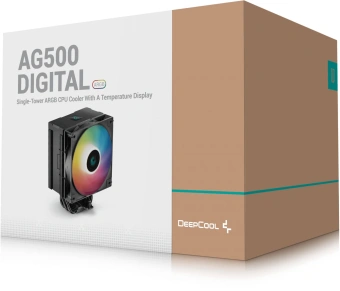 Устройство охлаждения(кулер) Deepcool AG500 Digital ARGB Soc-AM5/AM4/1151/1200/1700 4-pin Al+Cu 240W 845gr LED Ret - купить недорого с доставкой в интернет-магазине