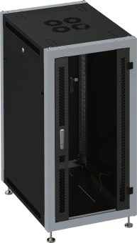 Шкаф серверный Sysmatrix (SL 6822.912) напольный 22U 600x800мм пер.дв.стекл задн.дв.перфор. 800кг черный 650мм 59кг 1100мм IP20 металл - купить недорого с доставкой в интернет-магазине