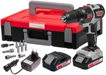 Дрель-шуруповерт Интерскол ДА-10/18В аккум. патрон:быстрозажимной (кейс в комплекте) (755.2.1.47) - купить недорого с доставкой в интернет-магазине