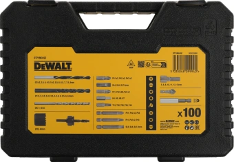 Набор бит и сверл DeWalt DT71563-QZ по дер/мет/бет (100пред.) для шурупов/дрелей/перф - купить недорого с доставкой в интернет-магазине