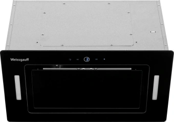 Вытяжка встраиваемая Weissgauff Aura 1200 Remote черный управление: сенсорное (1 мотор) - купить недорого с доставкой в интернет-магазине