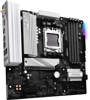 Материнская плата Asrock B850M PRO RS WIFI Socket AM5 AMD B850 4xDDR5 mATX AC`97 8ch(7.1) 2.5Gg RAID+HDMI+DP - купить недорого с доставкой в интернет-магазине