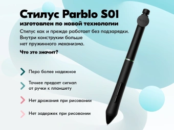 Графический планшет Parblo Intangbo X7 USB Type-C черный - купить недорого с доставкой в интернет-магазине
