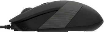 Мышь A4Tech Fstyler FM10S черный/серый оптическая 1600dpi silent USB 3but (FM10S USB GREY) - купить недорого с доставкой в интернет-магазине