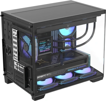 Корпус Formula Crystal Z4M черный без БП mATX 2x120mm 1xUSB2.0 1xUSB3.0 audio bott PSU - купить недорого с доставкой в интернет-магазине