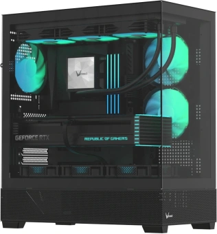 Корпус Formula Crystal Z2 Plus FR черный без БП ATX 5x120mm 1xUSB2.0 2xUSB3.0 1xUSB3.1 audio bott PSU - купить недорого с доставкой в интернет-магазине