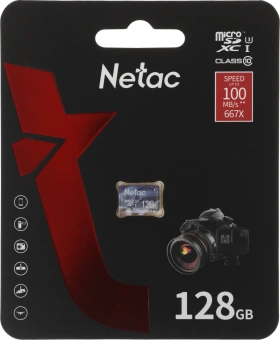 Флеш карта microSDXC 128GB Netac P500 Ultra w/o adapter - купить недорого с доставкой в интернет-магазине