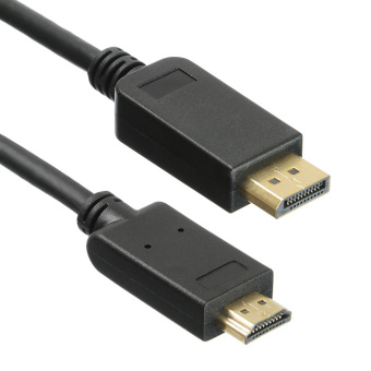 Кабель аудио-видео Buro v. 1.2 DisplayPort (m)/HDMI (m) 5м. позолоч.конт. черный (BHP DPP_HDMI-5) - купить недорого с доставкой в интернет-магазине