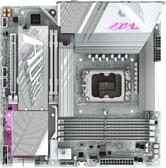 Материнская плата Gigabyte Z890M AORUS ELITE WIFI7 ICE Soc-1851 Intel Z890 4xDDR5 mATX AC`97 8ch(7.1) 2.5Gg RAID+DP - купить недорого с доставкой в интернет-магазине