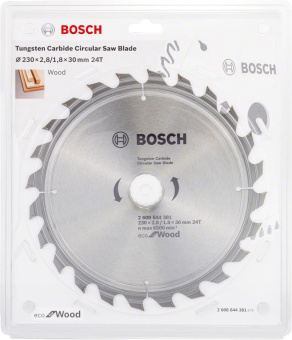 Диск пильный по дер. Bosch ECO WOOD (2608644381) d=230мм d(посад.)=30мм (торцовочные пилы) - купить недорого с доставкой в интернет-магазине
