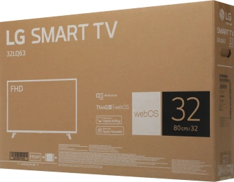 Телевизор LED LG 32" 32LQ63506LA.ARUG черный FULL HD 60Hz DVB-T DVB-T2 DVB-C DVB-S DVB-S2 USB WiFi Smart TV - купить недорого с доставкой в интернет-магазине