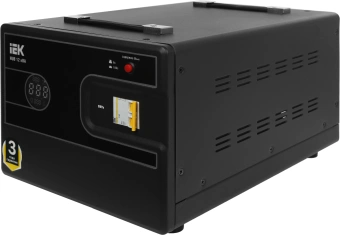 Стабилизатор напряжения IEK Hub 12кВА однофазный черный (IVS21-1-012-13) - купить недорого с доставкой в интернет-магазине