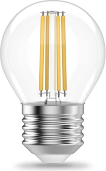 Лампа филам. Gauss Filament 10Вт цок.:E27 шар св.свеч.бел.теп. (упак.:1шт) (52210) - купить недорого с доставкой в интернет-магазине