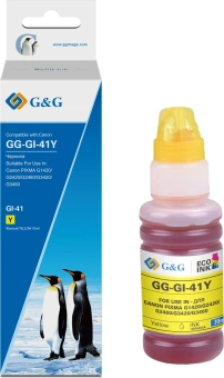 Чернила G&G GG-GI-41Y желтый 140мл для Canon PIXMA G1420/G2420/G2460/G3420/G3460 - купить недорого с доставкой в интернет-магазине