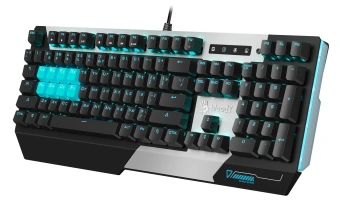 Клавиатура A4Tech B865 механическая серый/черный USB for gamer LED (B865 ICE BLUE) кабель 1.8м - купить недорого с доставкой в интернет-магазине