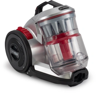 Пылесос Hyundai HYV-C2950 2400Вт серебристый/красный - купить недорого с доставкой в интернет-магазине