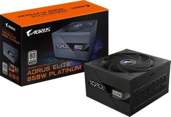 Блок питания Gigabyte ATX 850W Aorus Elite GP-AE850PM PG5 Gen.5 80+ platinum (20+4pin) APFC 120mm fan 8xSATA Cab Manag RTL - купить недорого с доставкой в интернет-магазине