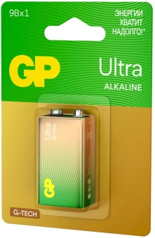 Батарея GP Ultra Alkaline 1604AUA21-5CRSBC1 9V (1шт) блистер - купить недорого с доставкой в интернет-магазине