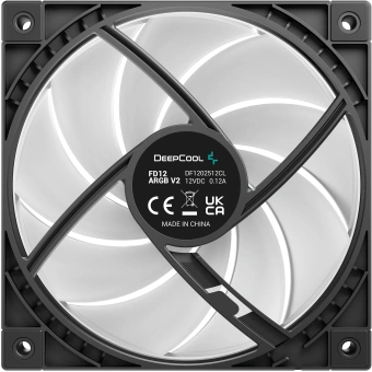 Вентилятор для корпуса Deepcool FD12 V2 ARGB 120х120x25 черный 4-pin 26.57дБ (R-FD12ARGBV2-BKAPN1-G) Ret - купить недорого с доставкой в интернет-магазине
