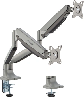 Кронштейн для мониторов ЖК Digma D-MM302D серый 17"-35" макс.9кг крепление к столешнице поворот и наклон - купить недорого с доставкой в интернет-магазине