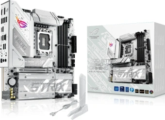 Материнская плата Asus ROG STRIX B860-G GAMING WIFI Soc-1851 Intel B860 4xDDR5 mATX AC`97 8ch(7.1) 2.5Gg RAID+HDMI+DP - купить недорого с доставкой в интернет-магазине