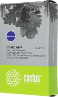 Картридж матричный Cactus CS-ERC38B/R черный/красный для Epson ERC 30/34/38, UT2000/4000 - купить недорого с доставкой в интернет-магазине