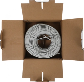 Кабель сетевой Buro BU-CCA-040-100M UTP 4 пары cat.5E solid 0.40мм CCA 100м серый - купить недорого с доставкой в интернет-магазине