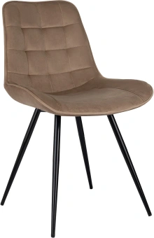 Стул для дома Бюрократ CH-K2_4 комплект 4шт св.коричневый Holland 65 металл черный на ножках (CH-K2_1/HL65_4) - купить недорого с доставкой в интернет-магазине