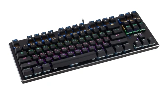 Клавиатура Acer OKW126 механическая черный USB Multimedia for gamer для ноутбука LED (ZL.KBDEE.00G) кабель 1.8м - купить недорого с доставкой в интернет-магазине