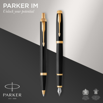 Набор ручек Parker IM Core FK221 (CW2093216) Black GT M сталь нержавеющая подар.кор. ручка перьевая, ручка шариковая - купить недорого с доставкой в интернет-магазине