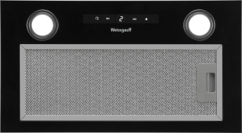 Вытяжка встраиваемая Weissgauff BOX 1200 BL черный управление: сенсорное (1 мотор) - купить недорого с доставкой в интернет-магазине