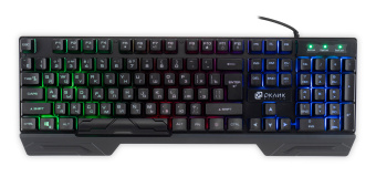 Клавиатура Оклик 709G черный USB for gamer LED (1788144) кабель 1.8м - купить недорого с доставкой в интернет-магазине