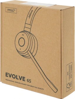 Наушники с микрофоном Jabra Evolve 65 TE черный накладные BT оголовье (6699-833-309) - купить недорого с доставкой в интернет-магазине