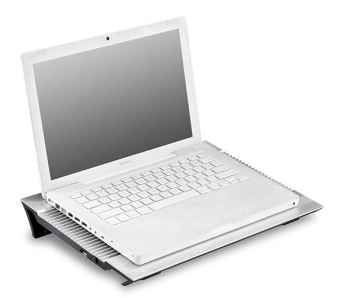 Подставка для ноутбука Deepcool N8 (DP-N24N-N8SR) 17" 380x278x55мм 25дБ 3xUSB 2x 140ммFAN 1244г алюминий серебристый - купить недорого с доставкой в интернет-магазине